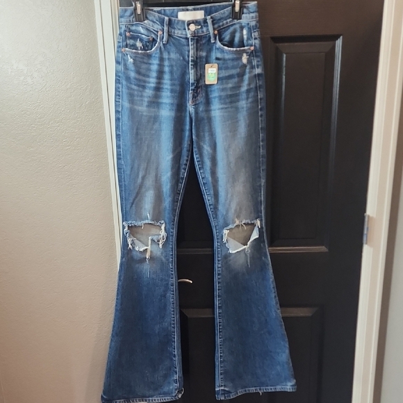 MOTHER Denim - MOTHER Distressed Flare Jeans